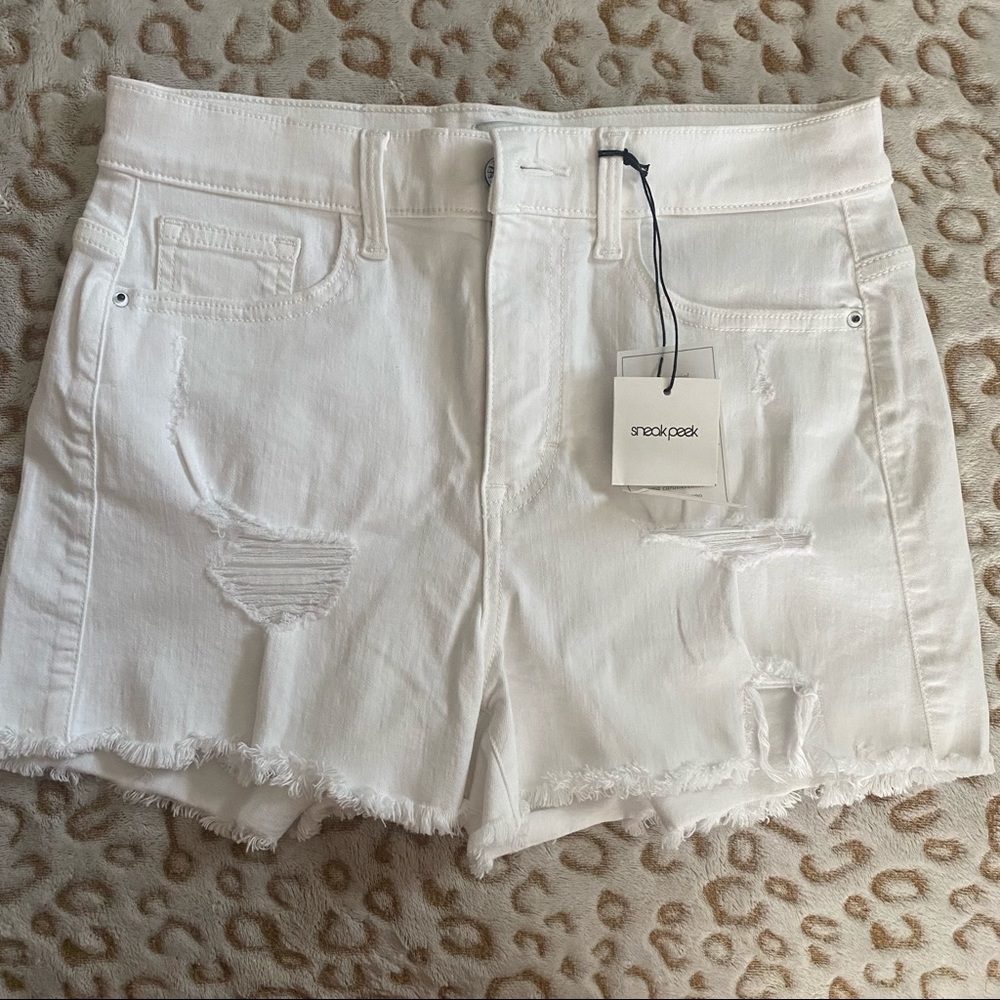 NWT Fashion Nova Sneak Peak Jean Shorts